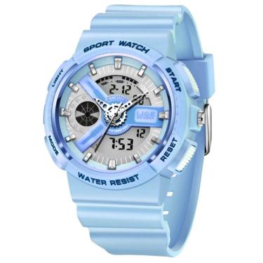 Imagem de Relógio Digital Feminino Duplo Display Esportivo Movimento De Quartzo