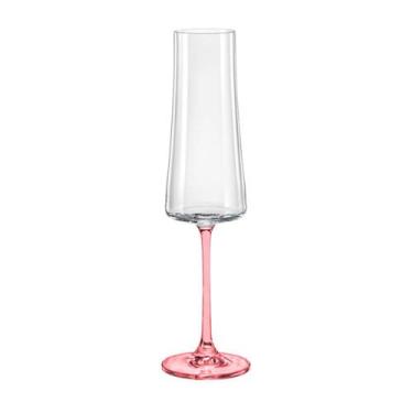 Imagem de Taça De Cristal Bohemia Para Champanhe 210 ml Vermelha Xtra 1 Peça - B
