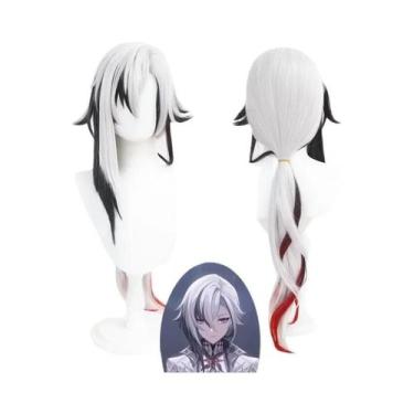 Imagem de Peruca Cosplay Genshin Impact Arlecchino - Fantasia Fatui Harbinger Sn