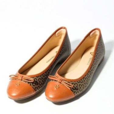 Imagem de Sapatilha Feminina Capodarte Monograma Prema e Camel-Feminino