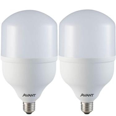 Imagem de Kit 2 Lâmpadas Led Bulbo Avant Branco Hp 50w Bivolt Base E27 6500k Mk4000g - Cód 289301373