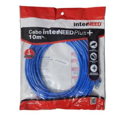Imagem de Cabo Rede Ethernet Interneed 10 Metros Alta Velocidade Internet Reside