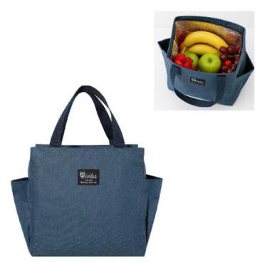 Imagem de Bolsa Termica Lancheira Grande Trabalho Academia Parque Praia Bolso Po