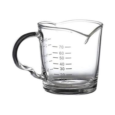 Imagem de Copo Medidor De Vidro Para Espresso 70/75ml Resistente Ao Calor Com Al