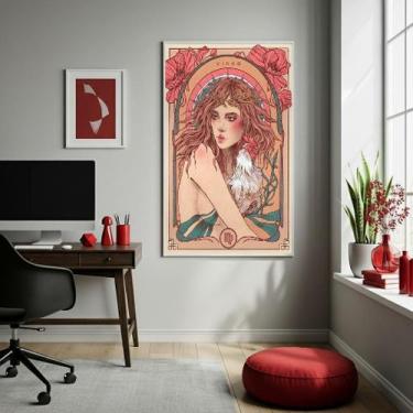 Imagem de Quadro Decor Mulher De Virgem 70X50Cm Mold Branca - Quadros On-Line