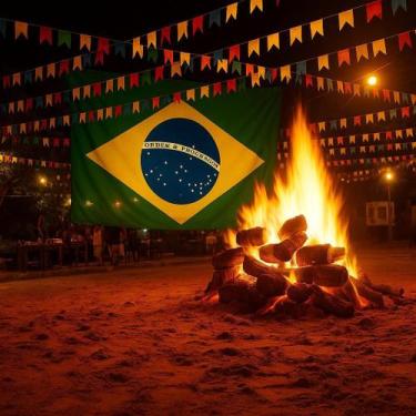 Imagem de Bandeira Brasil 3,0 X2,0M Festa Junina Copa Seleção Jogos - Home Goods