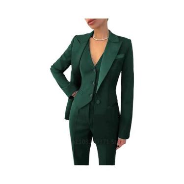 Imagem de Conjunto De Terno Elegante Para Mulheres plus Size, Blazer De Manga Lo