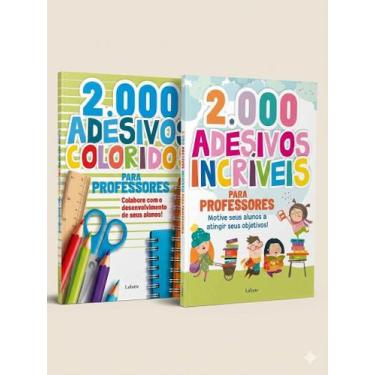 Imagem de Kit 2 Livros: 4.000 Adesivos para Professores (Coloridos + Incríveis) 
