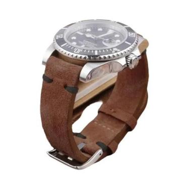 Imagem de Pulseira De Relógio Vintage Em Couro Genuíno Com Liberação Rápida E Co