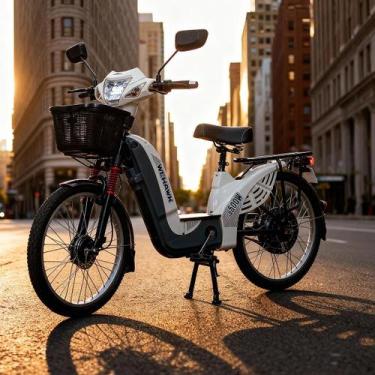 Imagem de Bicicleta Elétrica WeHawk EB 500W 48V 12Ah Aro 24 Autonomia até 60km, 