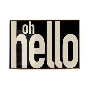 Imagem de Pôster Moderno OH HI OK Em Tela Para Decoração De Quarto, Estudo, Sala