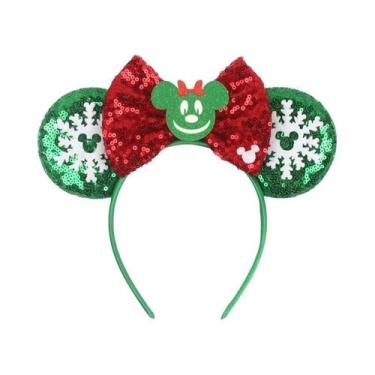 Imagem de Tiara De Natal Disney Mickey Mouse Para Meninas, Adultos E Crianças Co