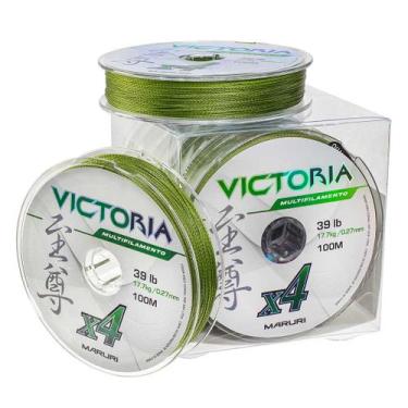 Imagem de Linha de pesca multifilamento trançada pe victória x4 com 100m, 1 unid
