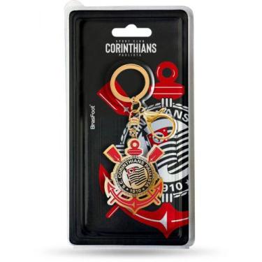 Imagem de Chaveiros Metal Escudos Futebol Times Brasileiros Brasfoot Cor:Corinth