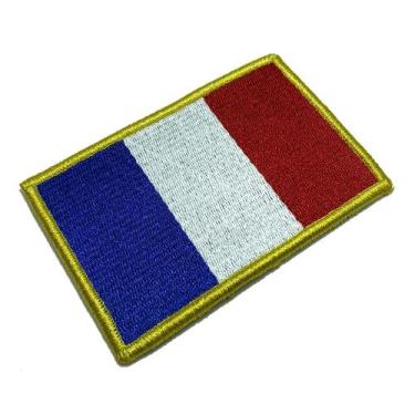 Imagem de BP0031V21 Bandeira França Patch Bordado Fecho Contato - BR44