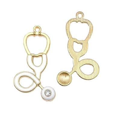 Imagem de Pingentes De Equipamentos Médicos (Touca De Enfermeira, Estetoscópio, 