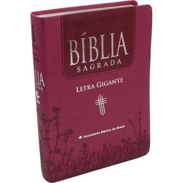 Imagem de Livro - Bíblia Sagrada Letra Gigante com índice - Capa couro sintético