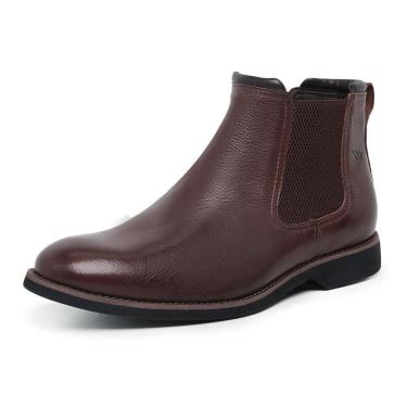 Imagem de Bota Chelsea Masculina Casual Couro Conforto Macia Estilo-Masculino