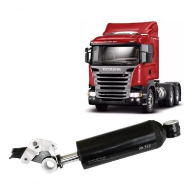 Imagem de Amortecedor de Mola a Gás do Banco Modelo F103 para Scania Série 5 08 a 12 Preto Conforto e Estabilidade Amortex