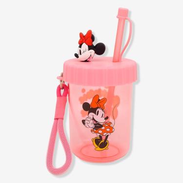Imagem de Copo Infantil com Canudo Copo Canudo Flip Infantil Minnie Mouse com Capacidade 500ML e Design Ergonômico Vermelho Mickey