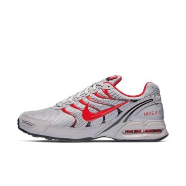 Imagem de Nike Tênis de corrida masculino Air Max Torch 4, tamanho 48, cinza atmosférico, vermelho universitário