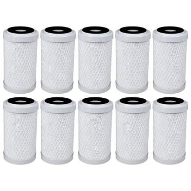 Imagem de Kit 10 Filtro Em Carbon Block 5'' X 2 1/2 5 Micra Cor Cinza  - Royal B