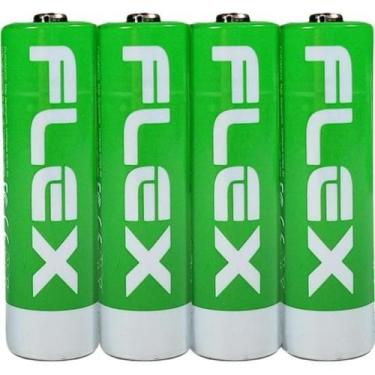 Imagem de Pilha Recarregável AA 1.5V 3000mAh (C/4 Pilhas) Flex F002