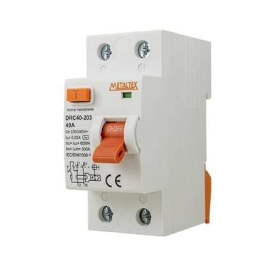 Imagem de Drc40-203 interruptor diferencial 2p-30ma 40a metaltex