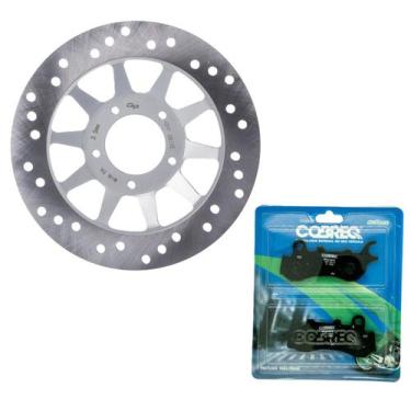 Imagem de Disco de Freio Dianteiro Nxr 160 Bros Combi Brake + Pastilhas Cobreq -