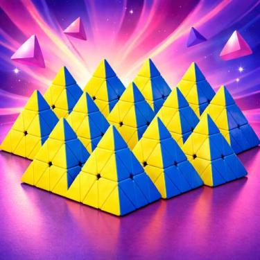 Imagem de Cubo Magico Piramide Brinquedo Infantil Divertido Interativo - - 99 To