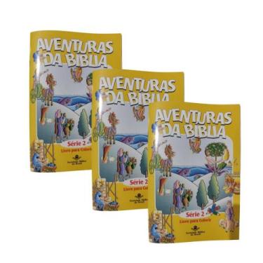 Imagem de Livro de Colorir Aventuras da Bíblia  Kit com 3 Livros (23 Páginas Cad