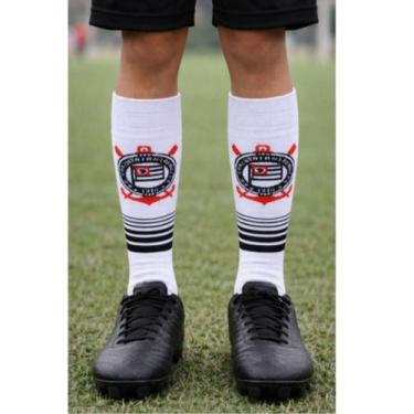 Imagem de Meião Corinthians Infantil Juvenil Preto Rikam Oficial, GG