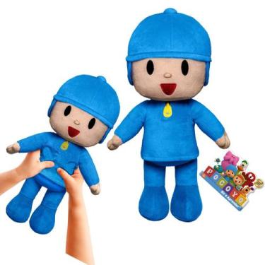 Imagem de Boneco Pocoyo Pelúcia Fofinha Brinquedo Turma do Pocoyo - Cardoso Toys
