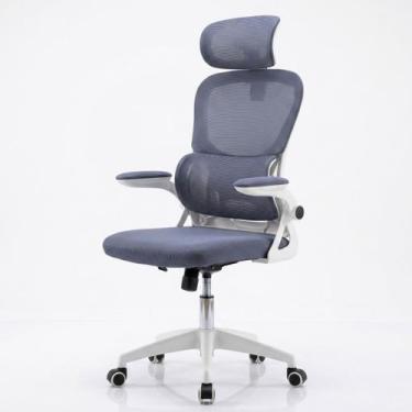 Imagem de Cadeira De Escritório Ergonômica Giratória B100 Com Estofado Mesh Eagl