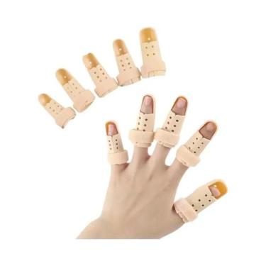 Imagem de Conjunto De 5 Tala Ajustável Para Dedo Em Material PE Durável Para Hom