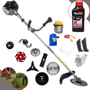 Imagem de Roçadeira À Gasolina Anmax CG430-B 43cc 1,7HP 12.000rpm Com 8 Opções d