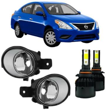 Imagem de Par farol milha versa 2011 12 13 14 15 16 17 2018 super led - BIBAS,