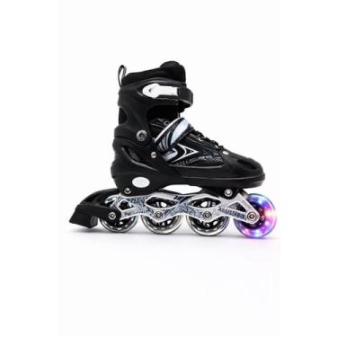 Imagem de Patins Inline Roller Semi Profissional Base Alumínio Abec 7 - NoBrand,