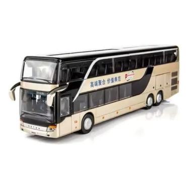 Imagem de Miniatura Ônibus Turismo C/ Som Luz Led Double Decker 1:32 - Pool, Pad