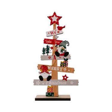 Imagem de Placa De Madeira DIY De Natal Com Papai Noel Para Decoração De Mesa, P