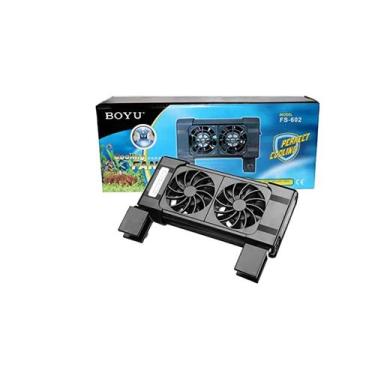 Imagem de Mini Ventilador Boyu Fs-602 Com 2 Ventoinhas Bivolt Aquários - Soma