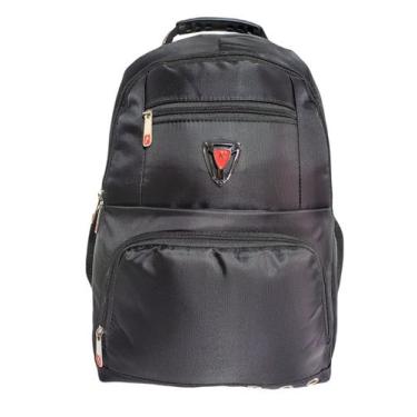 Imagem de Mochila Executiva Notebook Forrada Cabo de Aço 15.5" - L899, Preta