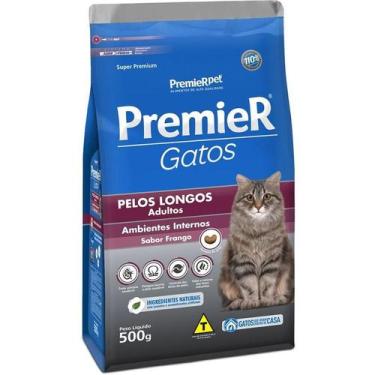 Imagem de Ração Seca Premier Gatos Ambientes Internos Frango Para Gatos Adultos 