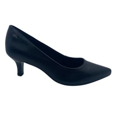 Imagem de Sapato Scarpin Dakota Couro Salto Baixo Preto 9381 - Preto 38, Preto, 