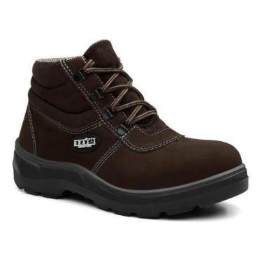 Imagem de Bota Coturno Nobuck De Segurança Tamanho Especial 45 Ao 48 - Bota Bras