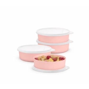 Imagem de Pratinho infantil rosa chá 500 ml da tupperware