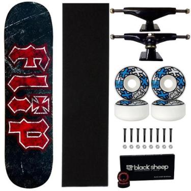 Imagem de Skate Flip Maple Profissional Montado 8.0 Next 53 Abec Black Cor:Preto