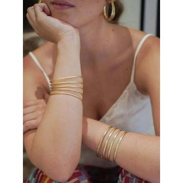Imagem de Bracelete Fios Folheado Lindo, Elegante e Perfeito - Deusa Modas
