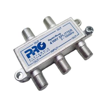 Imagem de Divisor de Sinal 1:4 para Antena Catv Proeletronic PQDV-1024B 5~1000MHz 75 Ohms 18dB