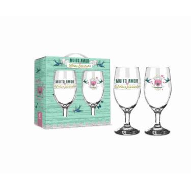 Imagem de Conjunto 2 taças windsor  - amor -  muito amor - Brasfoot